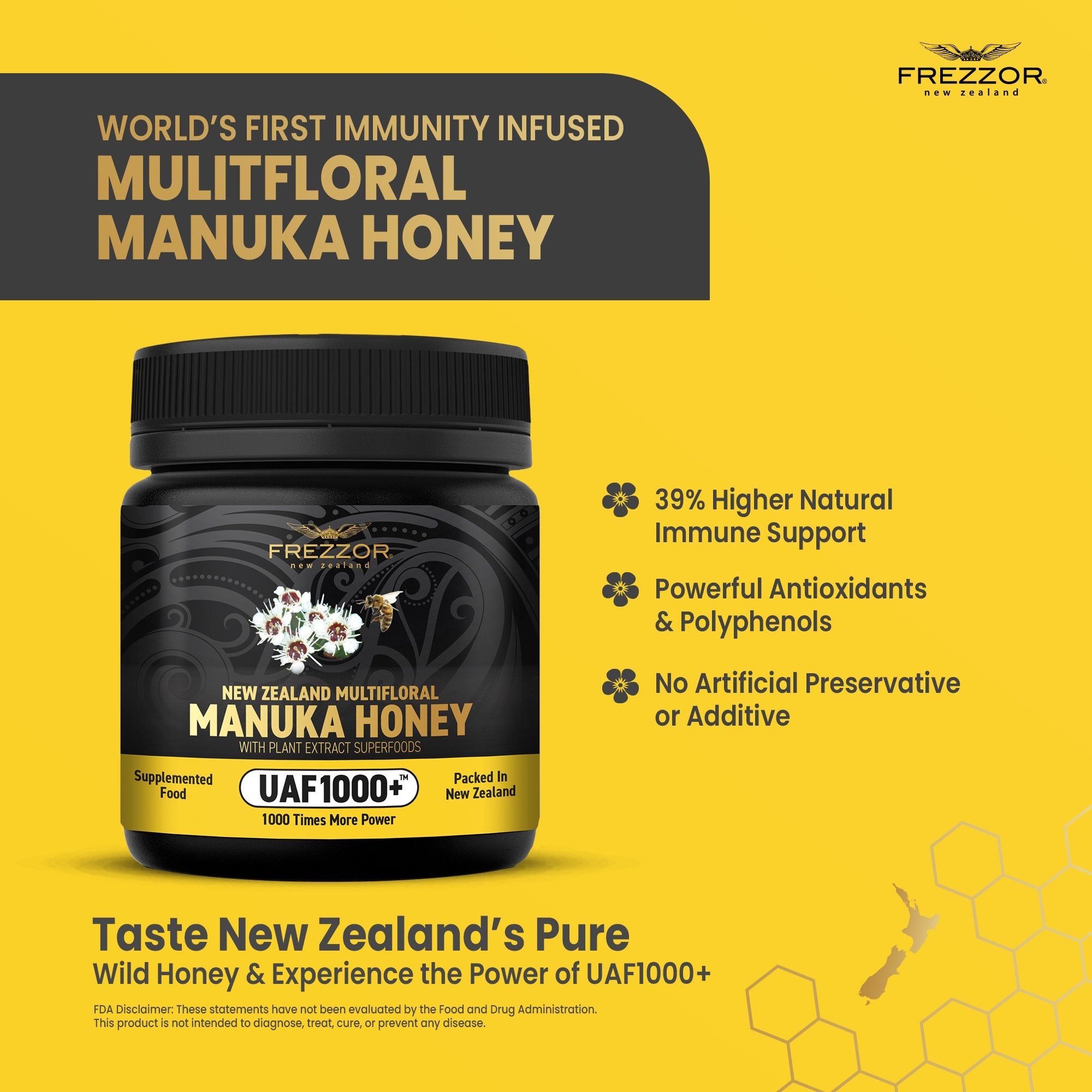 Multifloral Manuka Honey UAF1000+