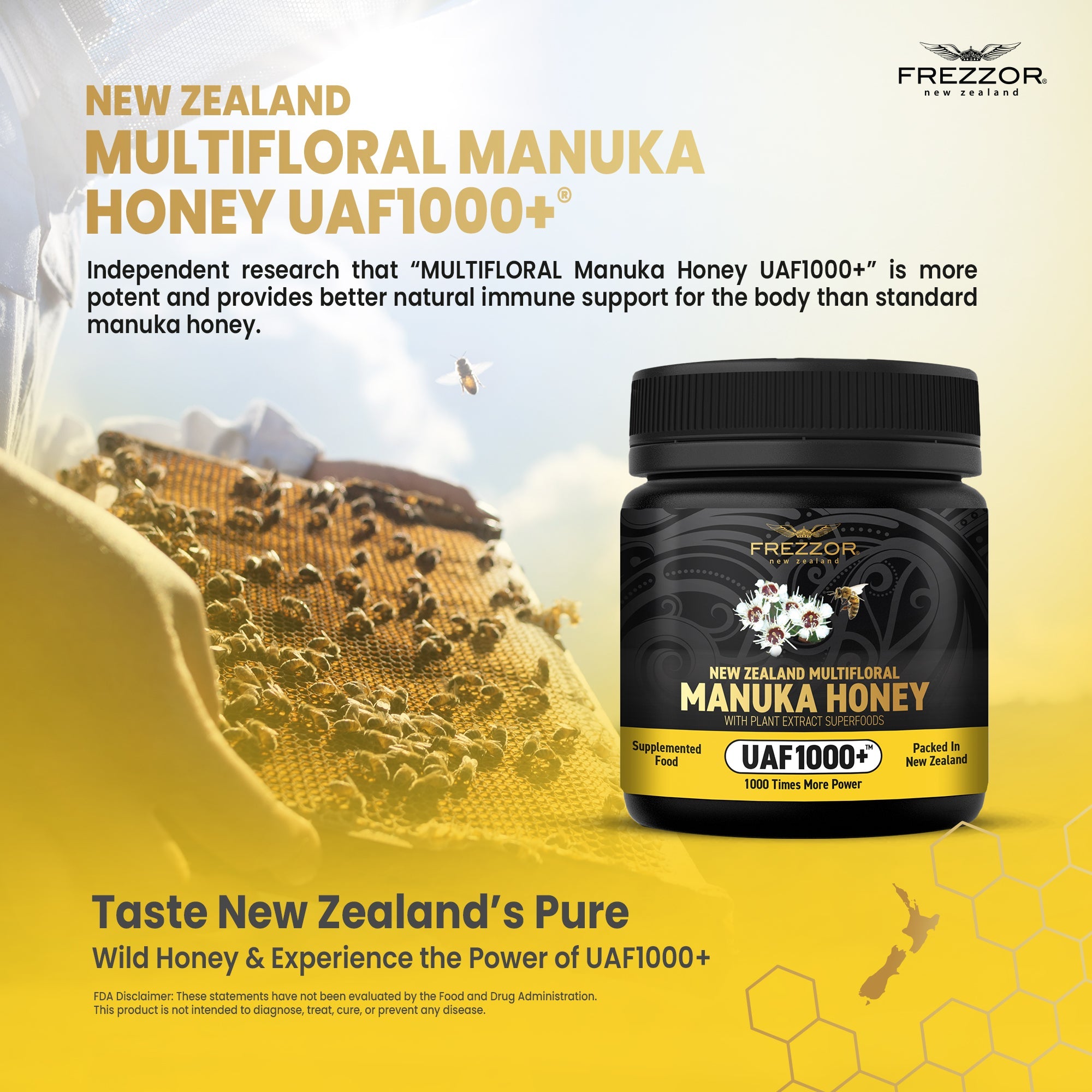Multifloral Manuka Honey UAF1000+