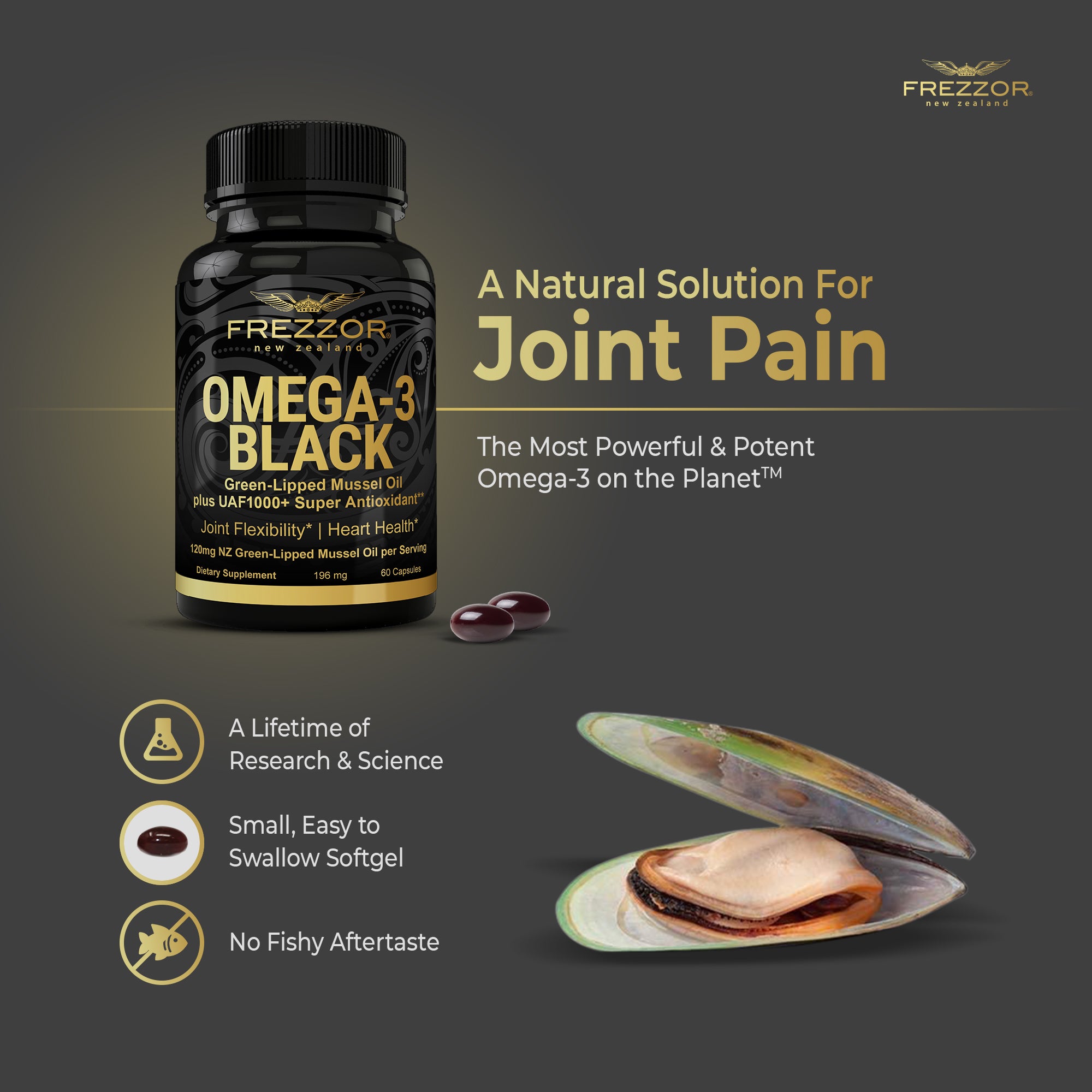 Omega 3 Black lipped mussel oil supplements